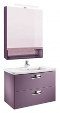 Мебель для ванной Roca Gap 80 фиолетовая, зеркало-шкаф