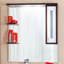 Зеркало-шкаф Бриклаер Бали 90 венге, белый глянец R