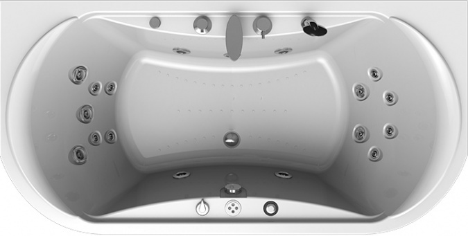 Акриловая ванна Radomir Титан-Лонг Спортивный Chrome 200x100 фото 1