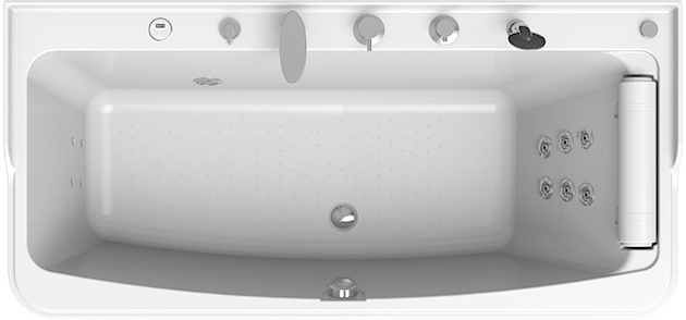 Акриловая ванна Radomir Винченцо Лечебный Chrome 180x85 фото 1