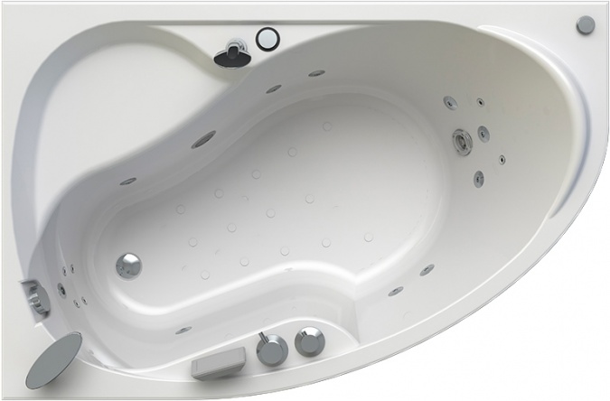Акриловая ванна Radomir Амелия Специальный Chrome 160x105 левая фото 1