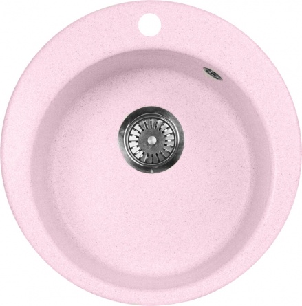 Мойка кухонная AquaGranitEx M-05 светло-розовая фото 1