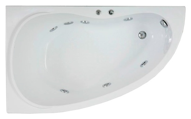 Акриловая ванна Bas Алегра 150 см L с г/м фото 1