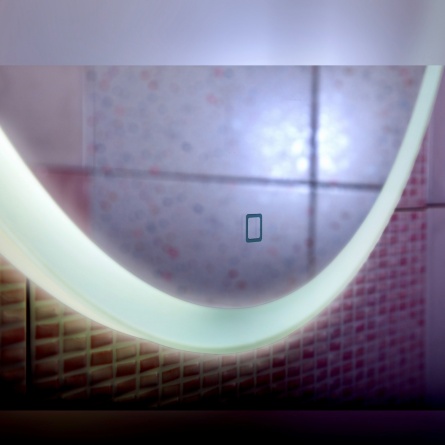 Зеркало Бриклаер Эстель-3 60 с подсветкой, сенсор на зеркале фото 4