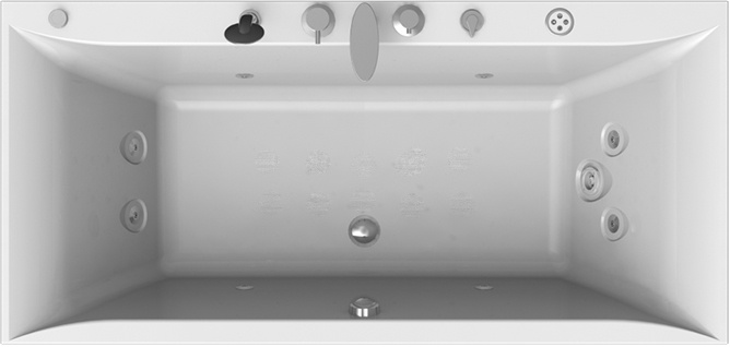 Акриловая ванна Radomir Палермо Спортивный Chrome 180x85 фото 1