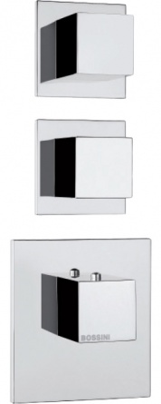 Термостат Bossini Cube 2 Outlets LP Z032203 для ванны с душем, хром фото 2