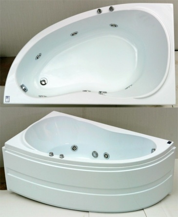 Акриловая ванна Bas Алегра 150 см L с г/м фото 4