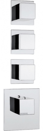 Термостат Bossini Cube 3 Outlets LP Z032205 для ванны с душем, хром фото 2
