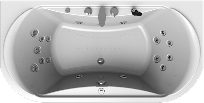 Акриловая ванна Radomir Титан-Лонг Лечебный Chrome 200x100 фото 1
