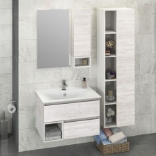 Мебель для ванной Comforty Турин 75 дуб белый