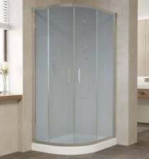Душевой уголок Vegas Glass ZS-F 90*80 07 10 профиль матовый хром, стекло сатин