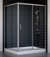 Душевой уголок Vegas Glass ZP+ZPV 130*100 07 01 стекло прозрачное, 130x100