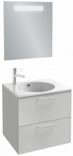 Мебель для ванной Jacob Delafon Odeon Rive Gauche 60 белая, 2 ящика, ручки хром
