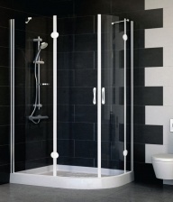 Душевой уголок Vegas Glass AFS-F 120*80 01 01 L стекло прозрачное, 120x80