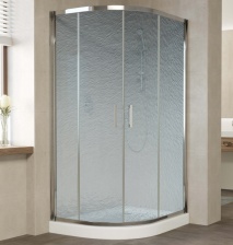 Душевой уголок Vegas Glass ZS-F 110*100 08 02 профиль глянцевый хром, стекло шиншилла