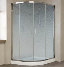 Душевой уголок Vegas Glass ZS-F 120*110 08 02 профиль глянцевый хром, стекло шиншилла