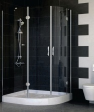 Душевой уголок Vegas Glass AFS-F 120*90 07 01 L стекло прозрачное, 120x90