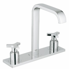 Смеситель для раковины Grohe Allure с донным клапаном на 3 отверстия
