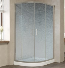 Душевой уголок Vegas Glass ZS-F 110*100 07 02 профиль матовый хром, стекло шиншилла