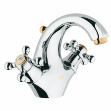 Смеситель для раковины Grohe Sinfonia с донным клапаном, вынос 130 мм