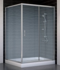 Душевой уголок Vegas Glass ZP+ZPV 130*100 07 02 стекло шиншилла, 130x100