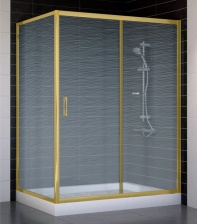 Душевой уголок Vegas Glass ZP+ZPV 140*90 09 02 стекло шиншилла, 140x90