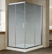 Душевой уголок Vegas Glass ZA-F 0120*100 08 02 профиль глянцевый хром, стекло шиншилла