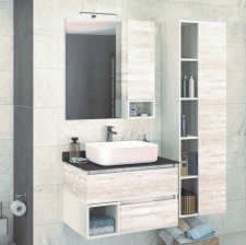 Мебель для ванной Comforty Прага 75 дуб белый