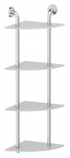 Полка Ellux Elegance ELE 056 4-х ярусная угловая, 26 см