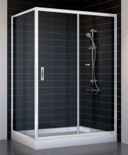 Душевой уголок Vegas Glass ZP+ZPV 130*80 01 01 стекло прозрачное, 130x80