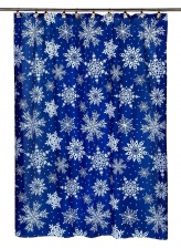 Штора для ванной Carnation Home Fashions Snow Flake