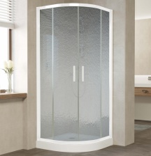 Душевой уголок Vegas Glass ZS 0080 01 02 профиль белый, стекло шиншилла