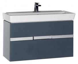 Тумба для комплекта Aquanet Виго 100 сине-серая
