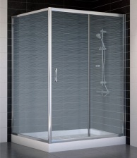 Душевой уголок Vegas Glass ZP+ZPV 130*100 08 02 стекло шиншилла, 130x100
