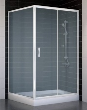Душевой уголок Vegas Glass ZP+ZPV 110*100 01 10 стекло сатин, 110x100