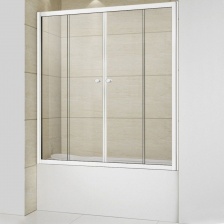 Шторка на ванну Cezares Relax VF-2-160/145-C-Bi стекло прозрачное