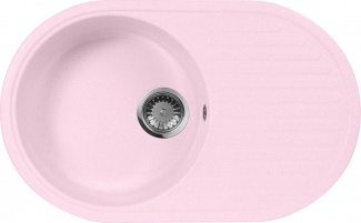 Мойка кухонная AquaGranitEx M-18 светло-розовая