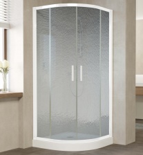 Душевой уголок Vegas Glass ZS 0090 01 02 профиль белый, стекло шиншилла