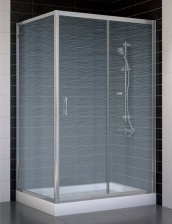 Душевой уголок Vegas Glass ZP+ZPV 110*90 07 02 стекло шиншилла, 110x90