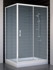 Душевой уголок Vegas Glass ZP+ZPV 110*90 01 02 стекло шиншилла, 110x90