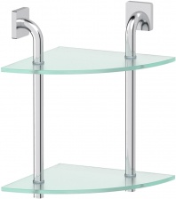 Полка Ellux Avantgarde AVA 052 2-ярусная, угловая, 26 см
