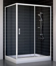 Душевой уголок Vegas Glass ZP+ZPV 130*90 01 01 стекло прозрачное, 130x90
