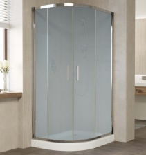 Душевой уголок Vegas Glass ZS-F 90*80 08 10 профиль глянцевый хром, стекло сатин