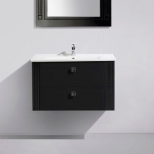 Тумба для комплекта BelBagno Atria 83 nero lucido 2 ящика