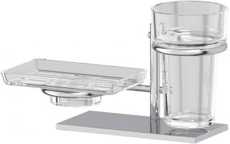 Стакан Ellux Domino DOM 005-C03 с мыльницей