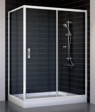 Душевой уголок Vegas Glass ZP+ZPV 140*70 01 01 стекло прозрачное, 140x70