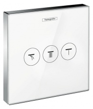 Переключатель потоков Hansgrohe ShowerSelect  белый, на 3 позиции