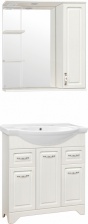 Мебель для ванной Style Line Олеандр-2 75 Люкс, рельеф пастель