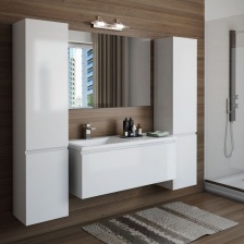 Мебель для ванной Эстет Dallas Luxe 130 подвесная, 1 ящик, L