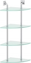 Полка Ellux Avantgarde AVA 057 4-ярусная, угловая, 30 см